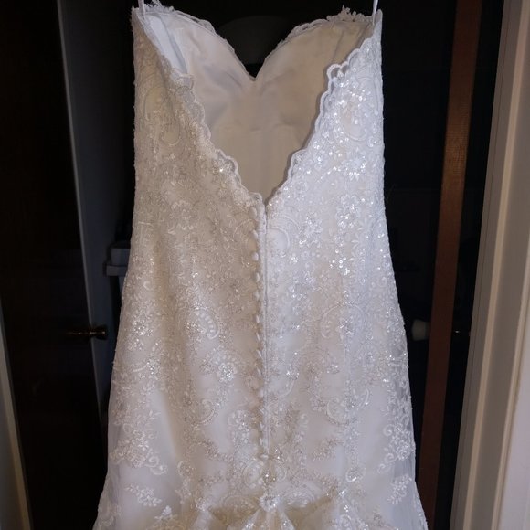 Allure Romance 2712 Ultra Feminine Strapless Gown - Picture 3 of 14